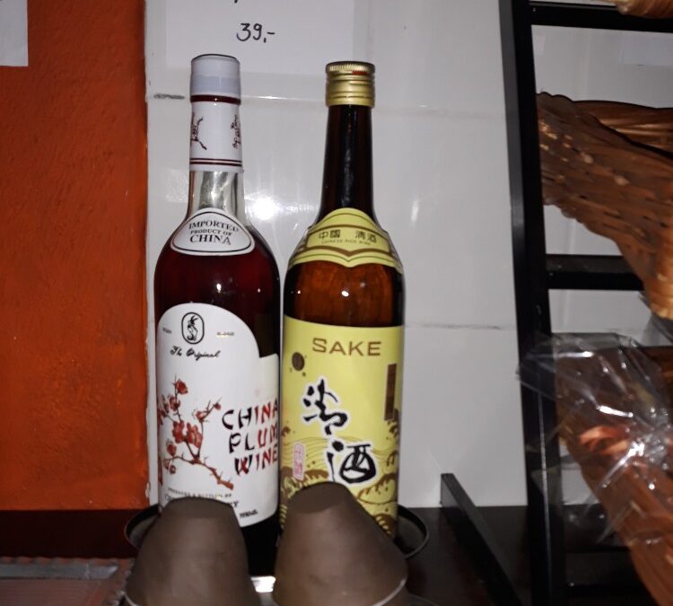 Saké a China plum wine